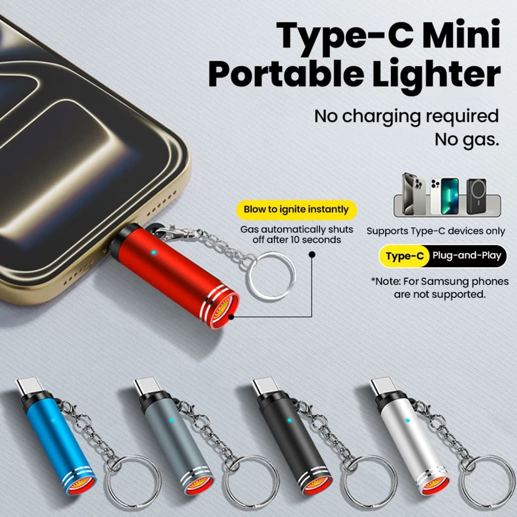 Firenox™ USB-C Flameless Pocket Lighter